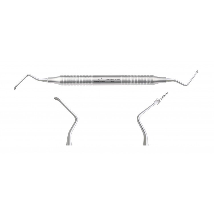 Buy Bone Currette Serrated-S-1227 Online | Buy Bone Currette Serrated-S-1227 Instrument Online | Buy Bone Currette Serrated-S-1227 Dental Instrument