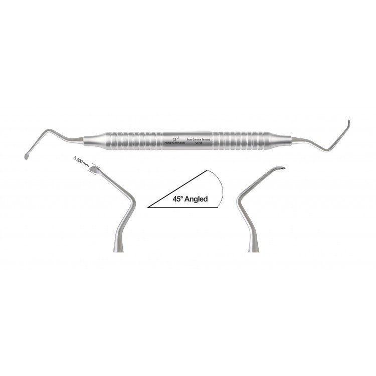 Buy Bone Currette Serrated-S-1230 Online | Buy Bone Currette Serrated-S-1230 Instrument Online | Buy Bone Currette Serrated-S-1230 Dental Instrument