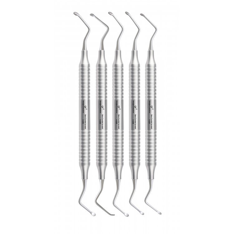 Buy Bone Currette Serrated Kit Of 5 Online | Buy Bone Currette Serrated Kit Of 5 Instrument Online | Buy Bone Currette Serrated Kit Of 5 Dental Instrument